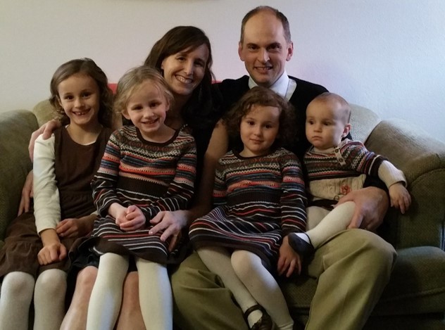 Keith and Julianne with their four girls